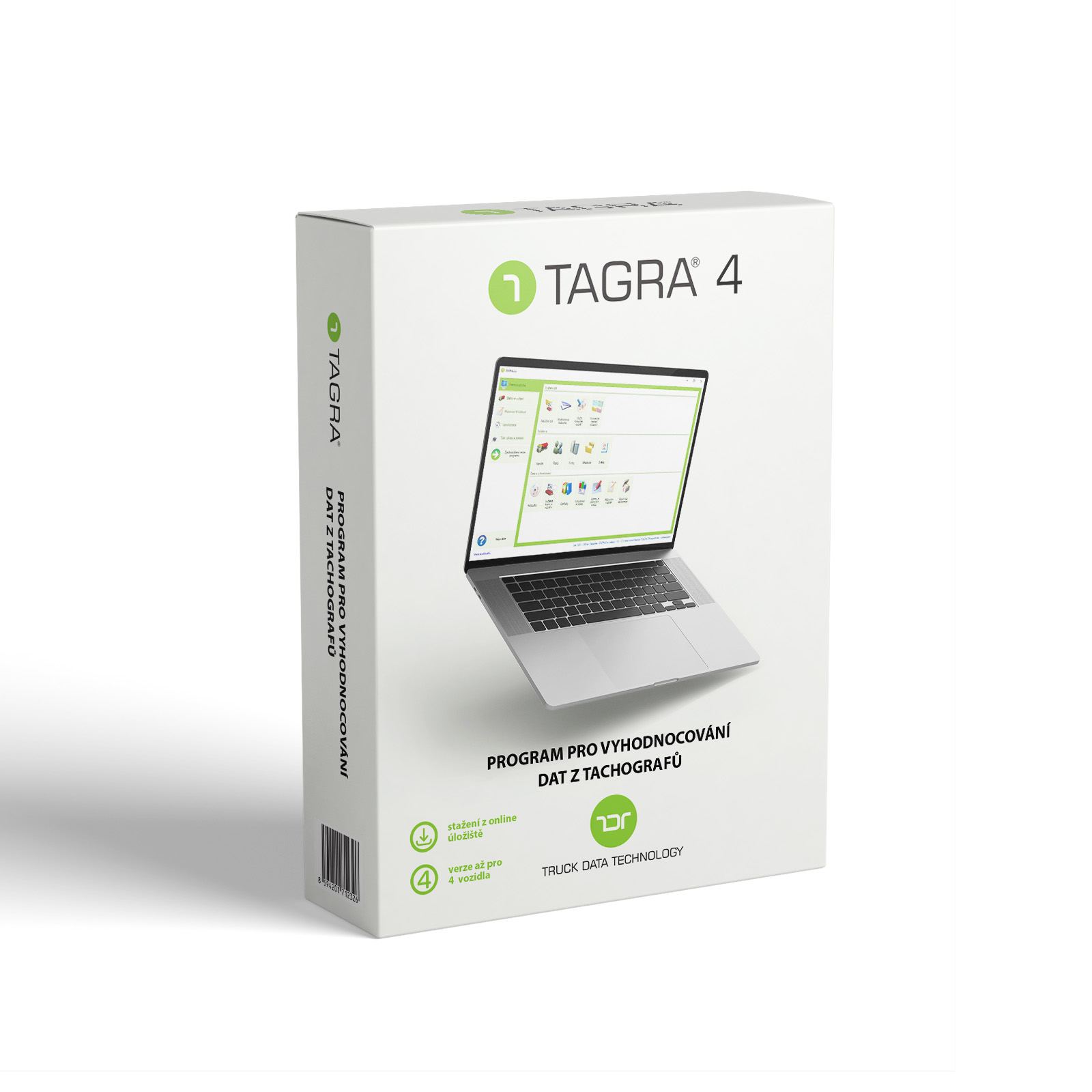TAGRA 4 – krabicové balení programu pro vyhodnocování dat z tachografů