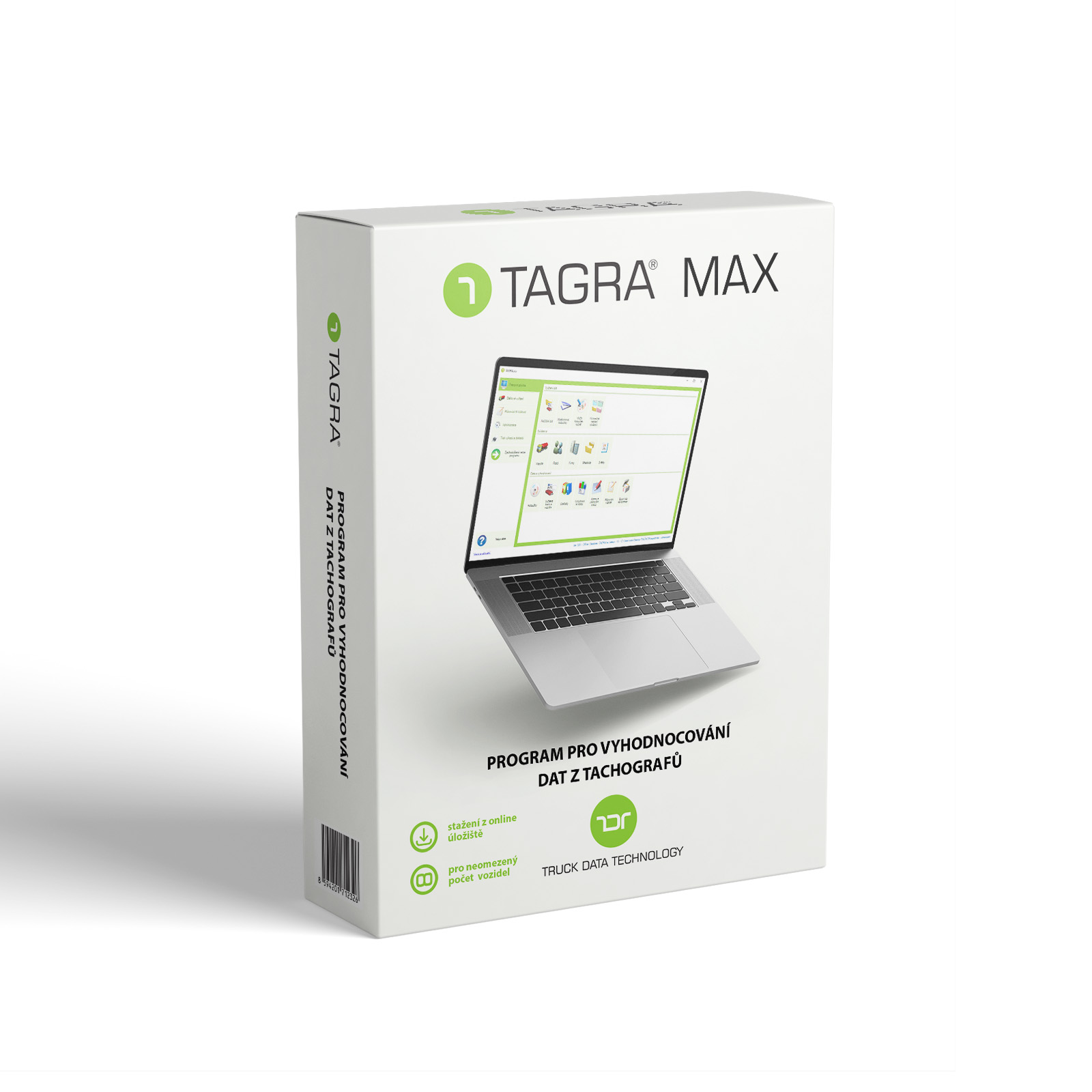 TAGRA MAX – krabicové balení programu pro vyhodnocování dat z tachografů