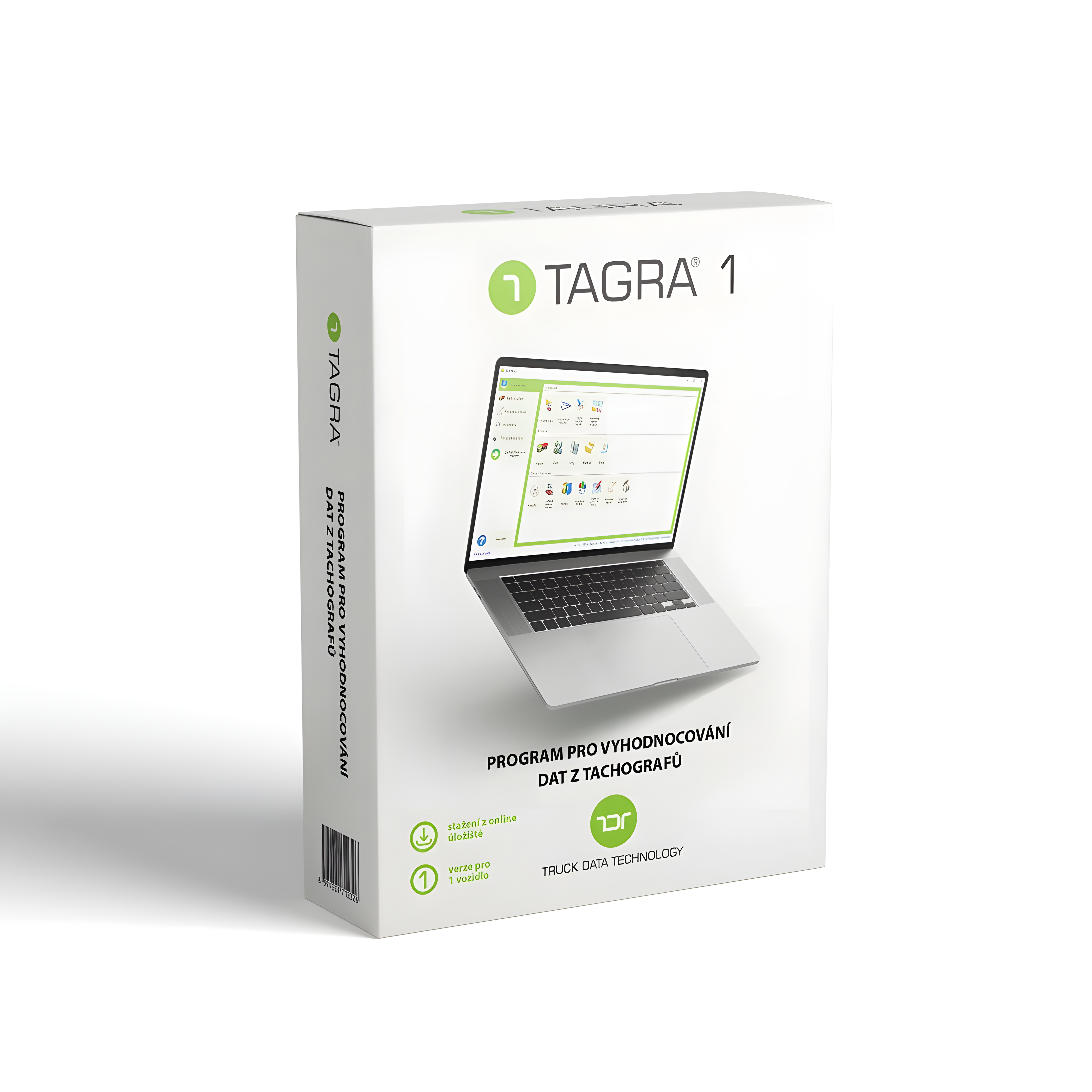 TAGRA 1 – krabicové balení programu pro vyhodnocování dat z tachografů