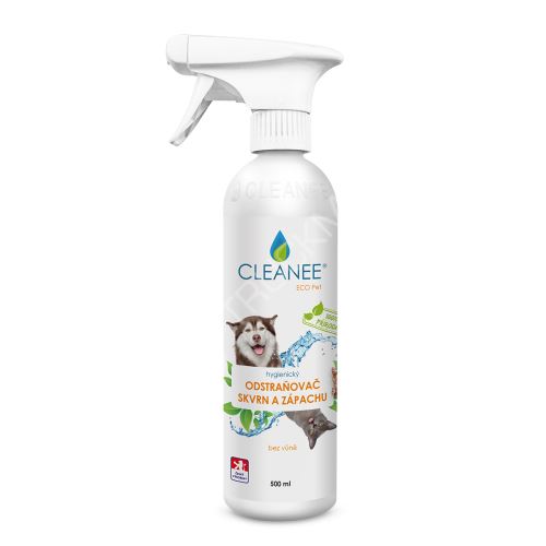 CLEANEE EKO Pet hygienický odstraňovač skvrn a zápachu po domácích mazlíčcích 500 ml