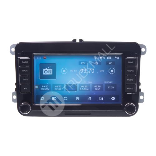 Autorádio pro VW, Škoda s 7" LCD, Android, WI-FI, GPS, CarPlay, Bluetooth, 4G, 2x USB