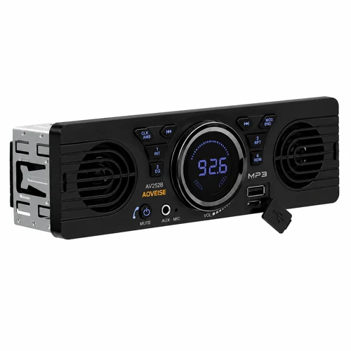 1DIN autorádio Bluetooth/USB/SD/AUX, s vestavěnými reproduktory