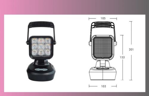 reflektor pracovní LED-PRO-SUPER-FIELD 12/220V-ECE R10 magnet