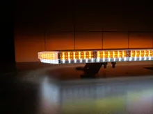 LED rampa 440mm, oranžovo bílá, magnet 10-30V, ECE R65 (6)