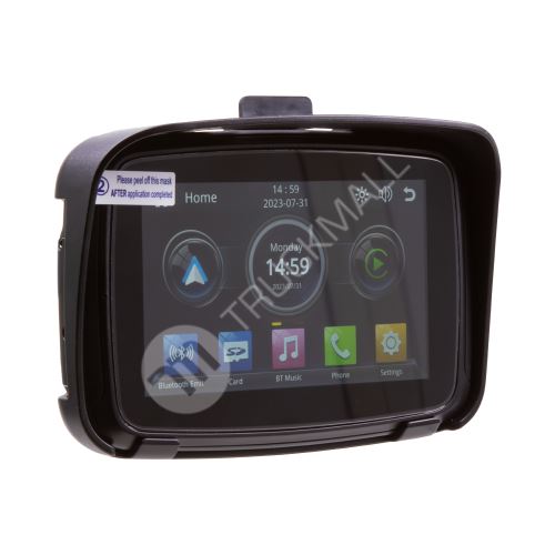 Monitor 5" na motocykl s Apple CarPlay, Android auto, Bluetooth, mini USB, micro SD