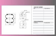 měch pérování SAF zved.náprava