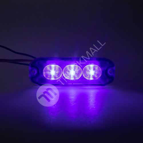 PROFI SLIM výstražné LED světlo vnější, modré, 12-24V, ECE R10