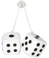 Dekorativní kostky s přísavkou - bílé