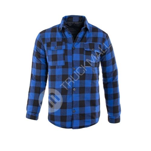 Flanelová košile zateplená modrá