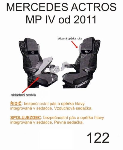 autopotah kožený MERCEDES ACTROS od 2011 č.122