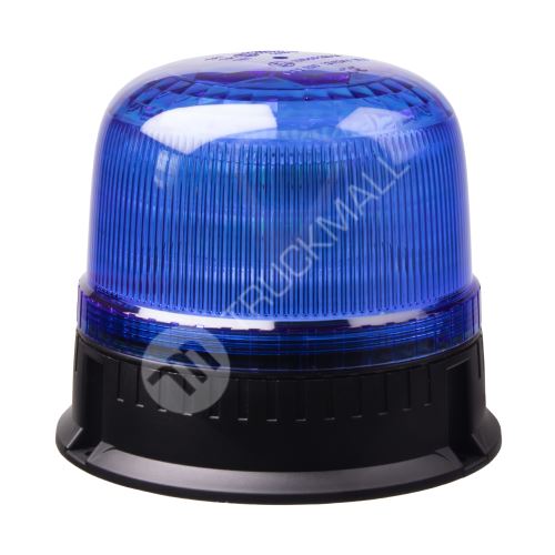 LED maják, 12-24V, 24xLED modrý, pevná montáž, ECE R65