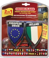 Mini vlajky s přísavkami - oboustranná sada