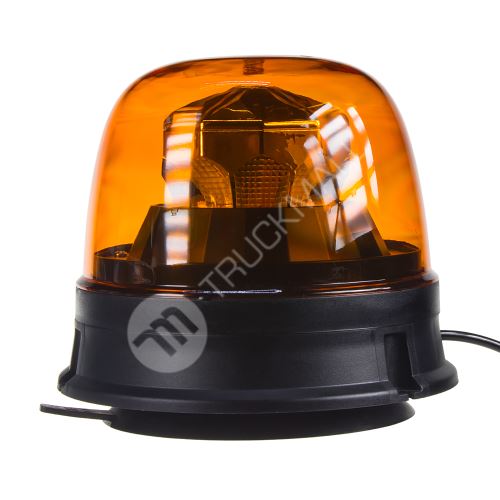 LED maják, 12-24V,  10x1,8W, oranžový, magnet, ECE R65 R10