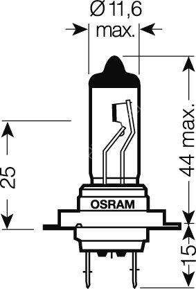OSRAM 24V H7 70W standard (1ks)