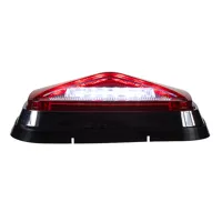 Výstražné LED světlo obdélníkové s přísvitem, 12-24V, červené, ECE R65 (1)
