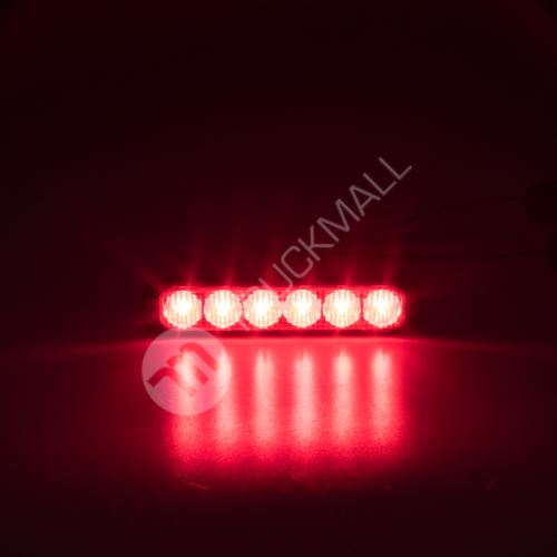 PROFI SLIM výstražné LED světlo vnější, červené, 12-24V, ECE R65