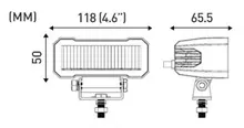 LED světlo obdélníkové, 2x10W, ECE R10, R149 (3)