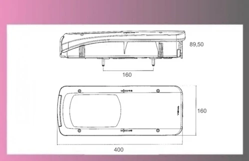 lampa zadní DAF XF105,106-Pravá- zástrčka na boku