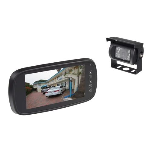 AHD kamerový set monitoru 7" na zrcátko se 2 x 4PIN + kamera + 15m kabel