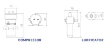 FIAMM kompresor profi fanfáry MC4 FD 12V + maznice kompresoru (2)