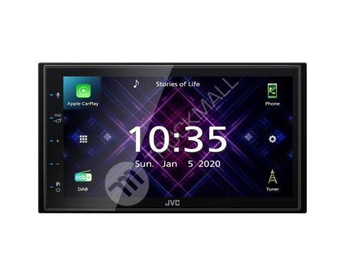 JVC 2DIN DAB+ / FM autorádio/6,8" displej/USB/AUX/Bluetooth/Apple CarPlay / Android Auto