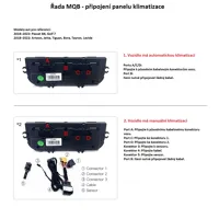 IPS dotykový panel klimatizace pro VW Tiguan 2016-2021 (3)