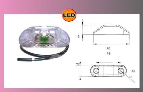 LED-PRO-CAN světlo bílé 24V/0,8W