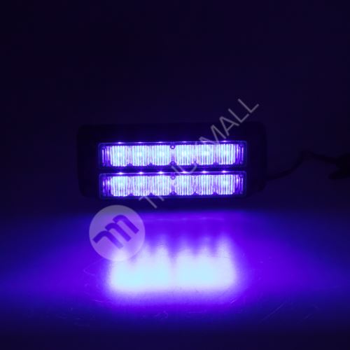 x PREDATOR dual 12x1W LED, 12-24V, modrý, ECE R10