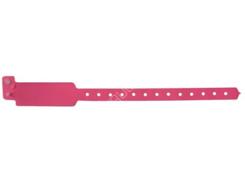 ID náramek PLAST - neon pink BVW 013 - neon růžová