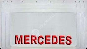zástěra kola MERCEDES 640x360-pár--bílá--červené písmo