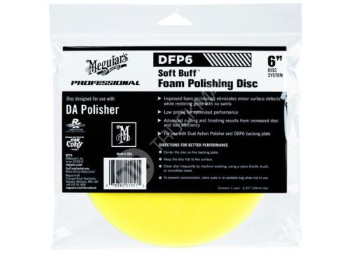 Meguiars Soft Buff Foam Polishing Disc 6" - lešticí kotouč pro DA leštičku