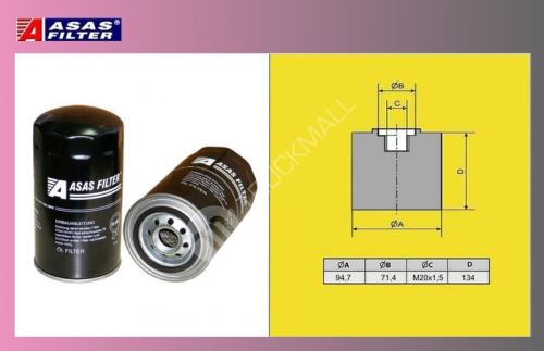 filtr olejový AD 60-100-ASAS