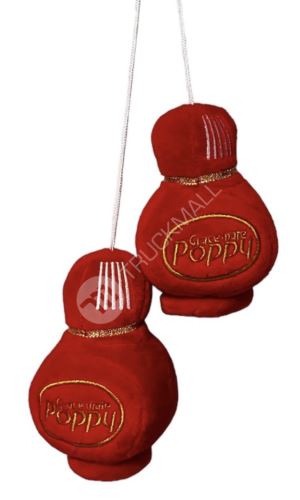 Plyšové POPPY lahvičky, 10cm – červené
