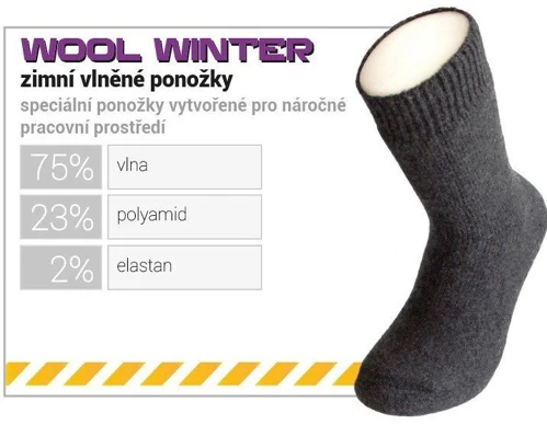 Zimní vlněné ponožky