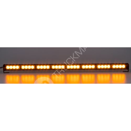 LED světelná alej, 32x 3W LED, oranžová s displejem 910mm, ECE R10
