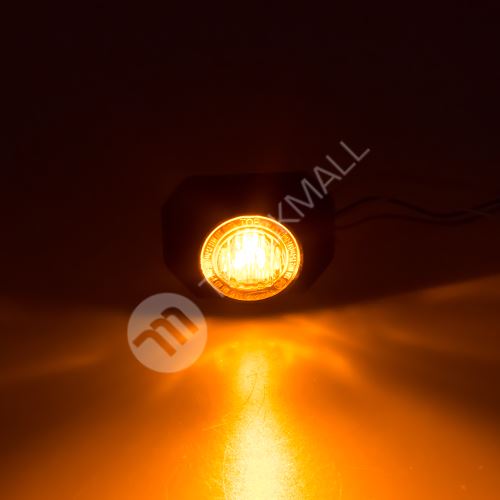 PROFI výstražné LED světlo vnější, 12-24V, oranžové, ECE R65