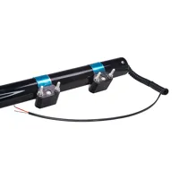 LED maják, 12V, 6 x 1W modrý s teleskopickou tyčí na motocykl (3)