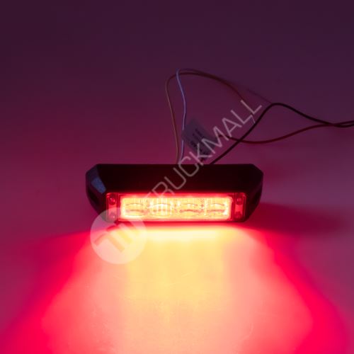 PROFI výstražné LED světlo vnější, červené, 12-24V, ECE R10