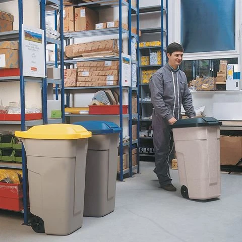 Víko k mobilní nádobě béžové