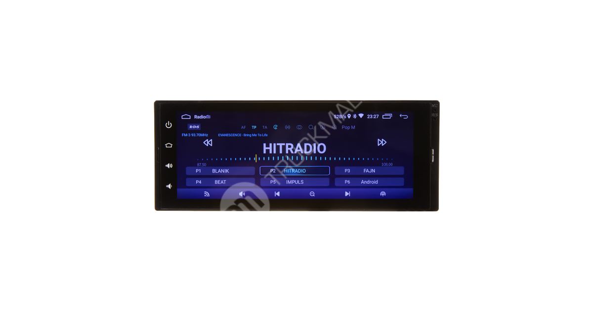 Multimediální 1DIN autorádio - 6,8 LCD / WI-FI / GPS / Mirror link /  Bluetooth / 2x USB 