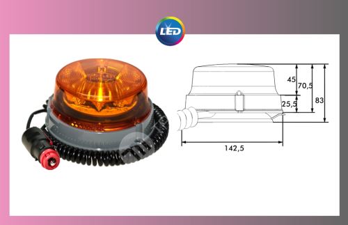 maják LED-PRO-POWER-FLASCH- 12/24V -magnetický