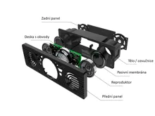 1DIN autorádio Bluetooth/USB/SD/AUX, s vestavěnými reproduktory (2)