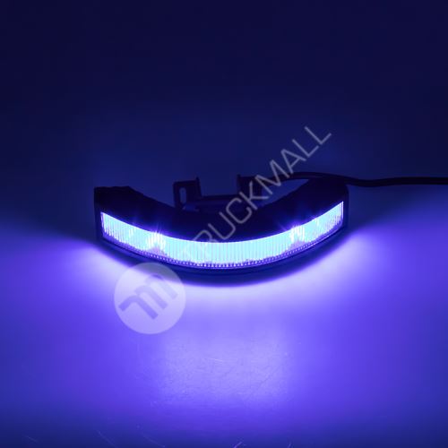 Výstražné LED světlo vnější, 12-24V, 12x3W, modré, ECE R65