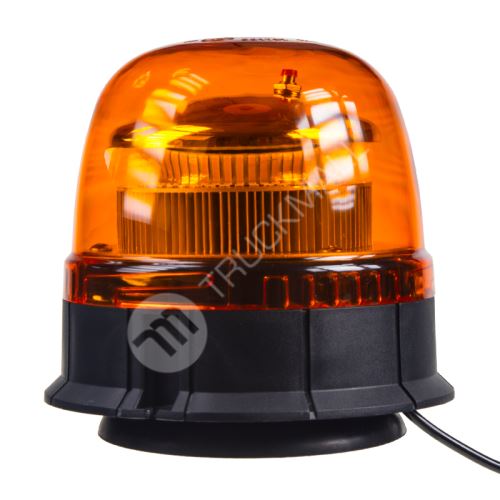 LED maják, 12-24V, 45xSMD2835 LED, oranžový, magnet, ECE R65