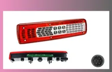 lampa zadní VOLVO-FH-,RENAUL-T--LED-levá /s SPZ/