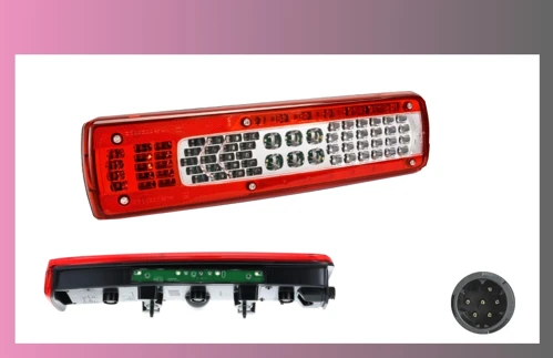 lampa zadní VOLVO-FH-,RENAUL-T--LED-levá /s SPZ/