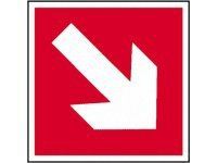 Tabulka - Směrová šipka 15 x 15 cm