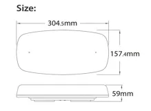 AKU LED rampa oranžová, APP, magnet, 12-24V, 304mm, ECE R65 R10 (1)