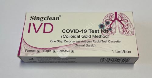 Singclean IVD / Antigenní test Covid 19 z kraje nosu / 1 kus