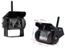 Bezdrátový digitální parkovací a couvací set s jednou kamerou a monitorem 7", 12-24V (2)